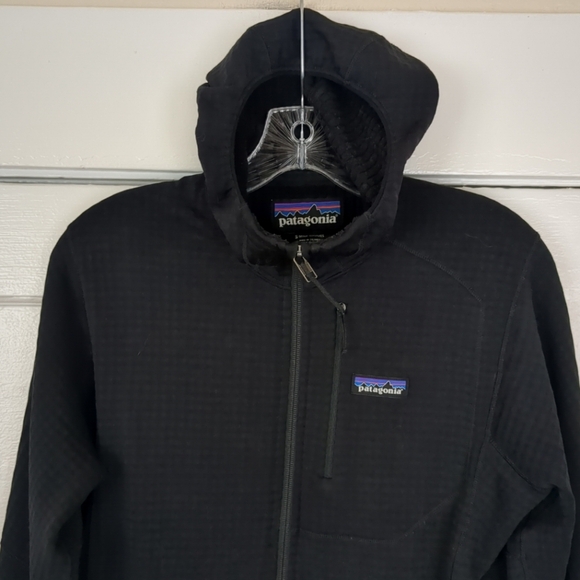 Patagonia R1 Regulator Grid Fleece Hoodie Full Zip Small Black - Picture 2 of 9